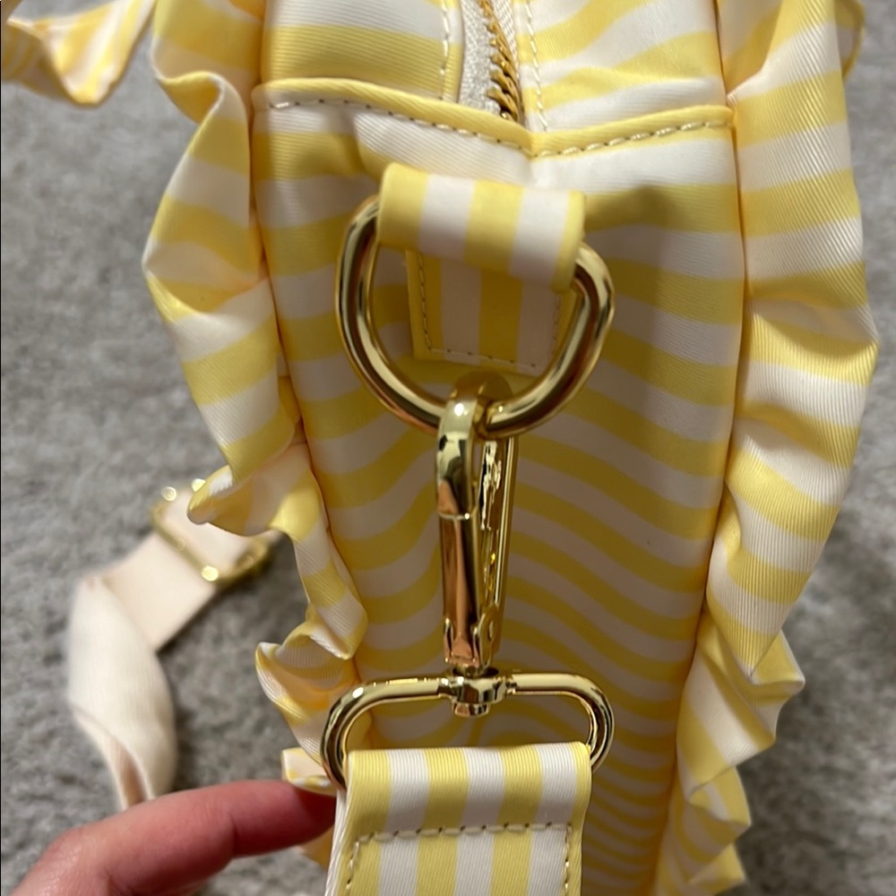 Stoney Clover Land Yellow Striped Heart-Shaped Bag - Picture 8 of 10